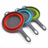 Collapsible Design Silicone Colander With Handle Kitchen Colander  For Draining Fruit