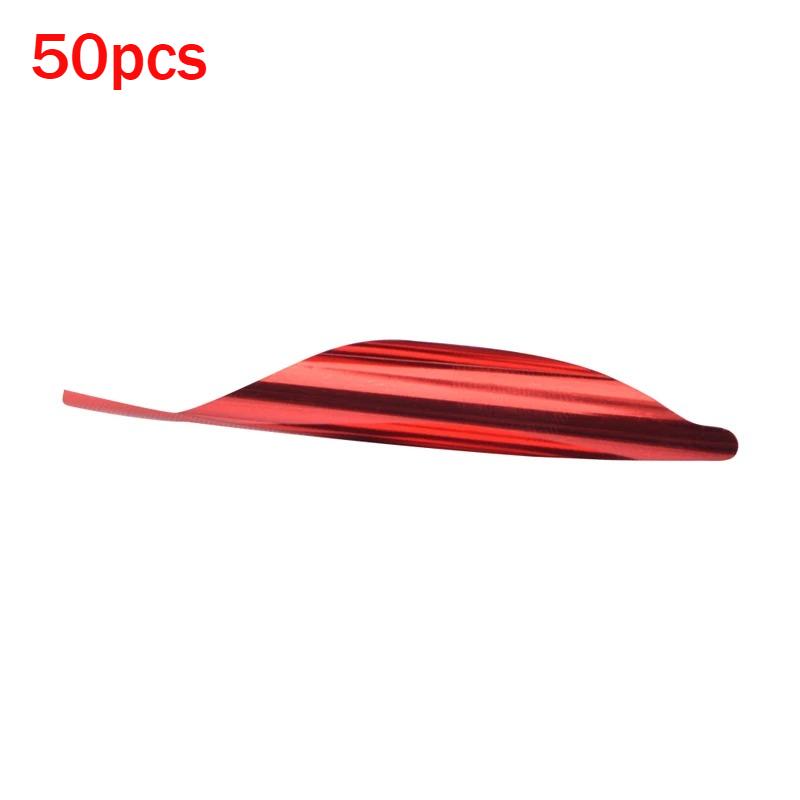 50 PCS/Box Archery Spin Vanes Rotary Fletches Archery Accessories DIY Arrow Spiral Feather Hunting Shooting Accessories