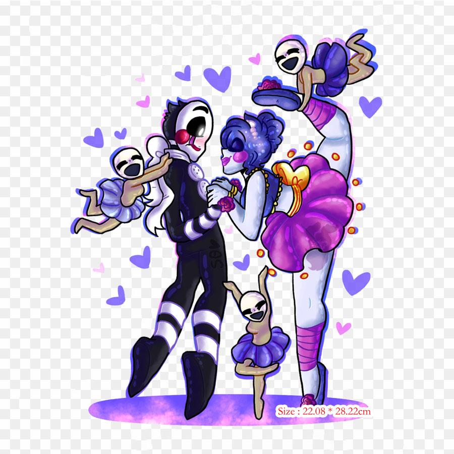 Five Nights At Freddy's Sister Location Art Wikia Iron-on Transfers For Clothing Tshirt Bag Heat Transfer Stickers Iron On Patches