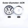 For VW 56/60/65/70/76mm 4PCS Car Wheel Hub Cap Badge TFBC-Y207 for VW Jetta MK5 Golf Passat Santana Beetle CC Wheel Center Caps ES1