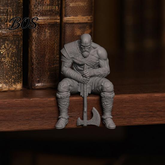 Статуэтка Воина, 3D-печать, Деталь Костюма, Фигурка по Скандинавской Мифологии с Оружием-Украшением, Коллекционная Фигурка для Украшения Дома и Офиса, Статуэтка с Текстурой