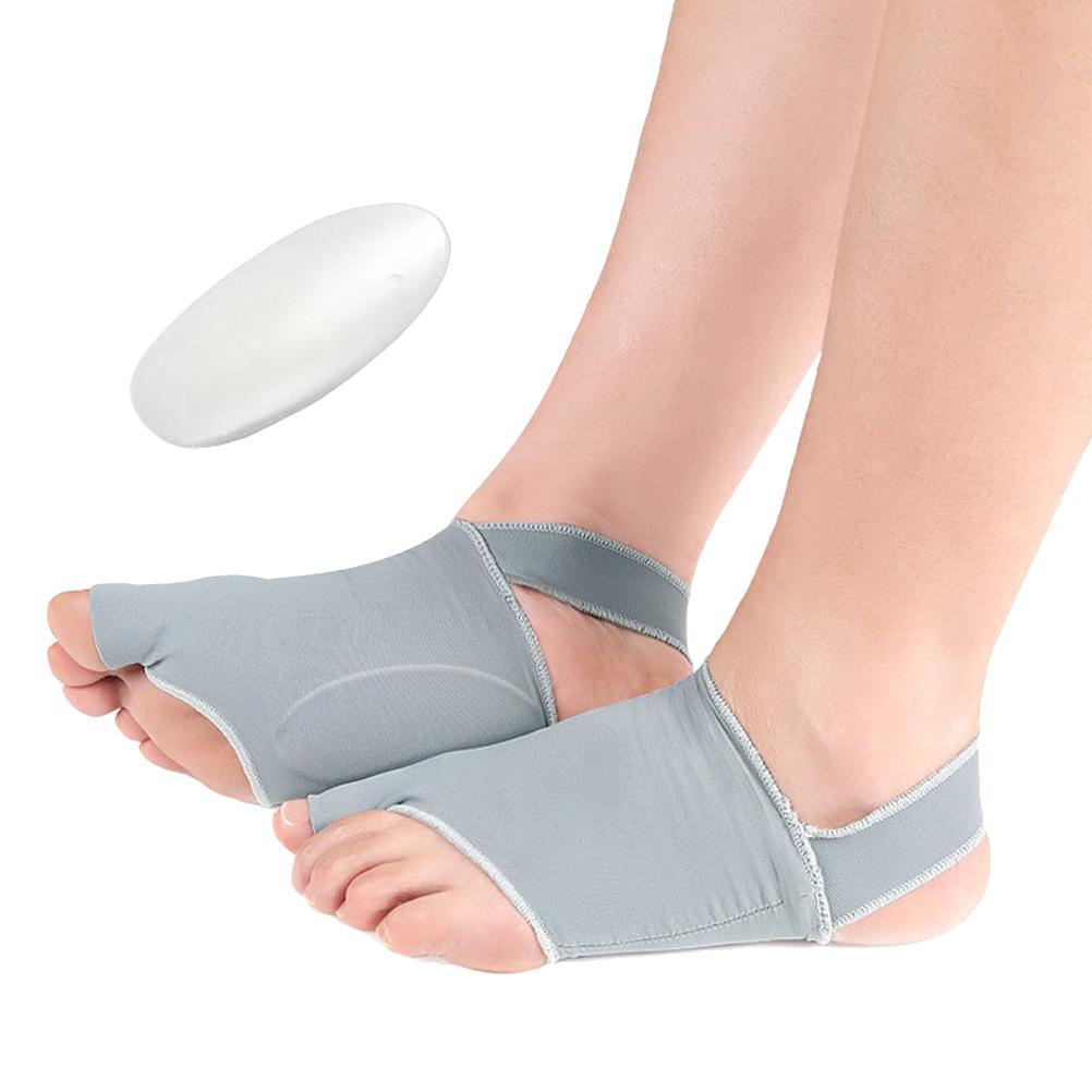 1 Pair 2 In 1 Arch Support Sleeve Brace Big Toe Hallux Valgus Corrector Ankle Arch Brace Wrap with