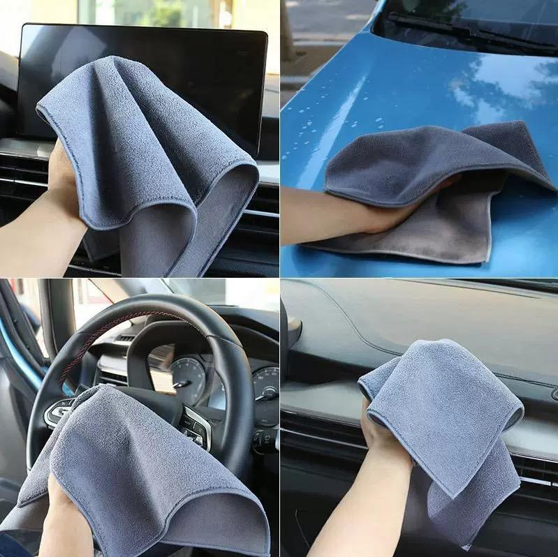Car Cleaning Towel Double-Sided Coral Velvet Suede Car Wash Towel For BYD Atto 3 Yuan Plus Tang F3 E6 Song Max F0 Qin G3 I3 Han