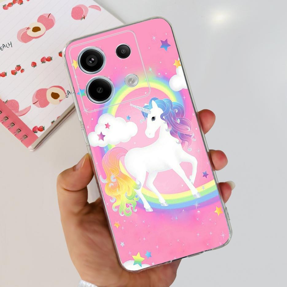 For Xiaomi Poco X6 Pro 5G Case Cute Cat Butterfly Painted Cover Soft Silicone Phone Case For Xiaomi Poco X6 Pro PocoX6 5G Fundas
