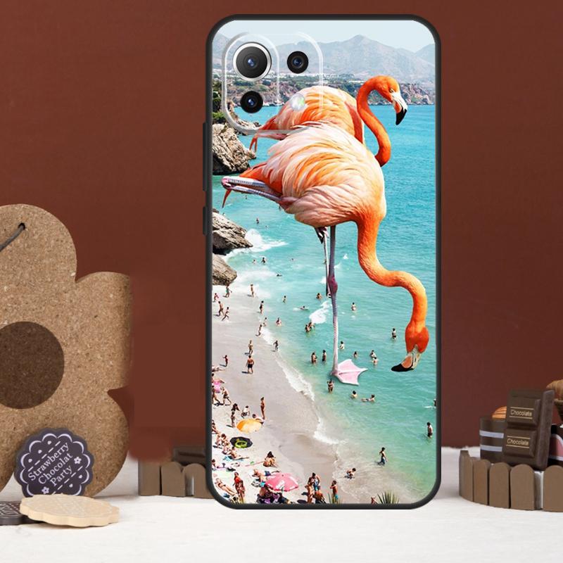 Pink Red Flamingo Case For Xiaomi 15 Ultra 14 15T 13T 14T 17 Pro Max POCO F8 Ultra X7 X5 X6 F5 F6 F7 Pro Cover