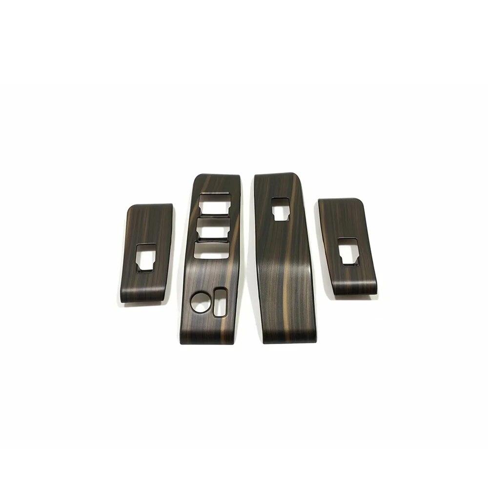 Деревянное зерно для Toyota Highlander-22, аксессуары для интерьера, автомобильный подлокотник, оконное стекло, подъемный переключатель, декоративная наклейка, крышка