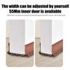 1M Door Bottom Sealing Strip Under-Door Sweep Weather Stripping Light Noise Dust Blocking Windproof Door Stopper Door Bottom Gap Filler Strip