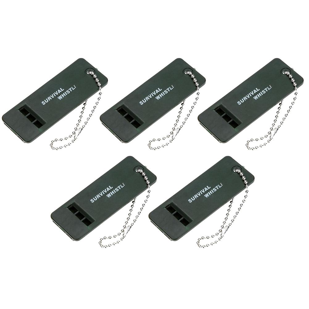 1-10PCS 3-Frequency Whistle High Decibel Survival Whistle Outdoor Hiking Camping Whistle Hunting Whistle Emergency Survival Tool