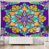 Психоделический гобелен с мандалой, геометрическое фрактальное искусство, настенный хиппи, богемный гобелен для украшения дома, гобелен для йоги, наматрасники