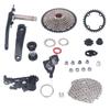 10 Speed Groupset 10 Speed 46T Cassette Crank Arm Bottom Bracket Thumb Shifter Rear Derailleur Set 34T Cassette Sprocket