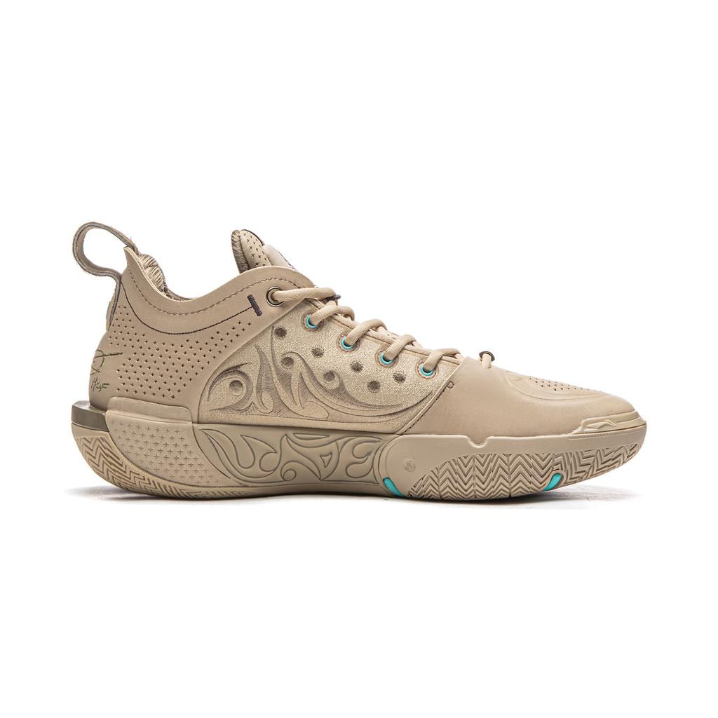 Li Ning WOW12 Средние Высокие Баскетбольные Кроссовки Мужские Queen Sugar Brown ABAV013-18