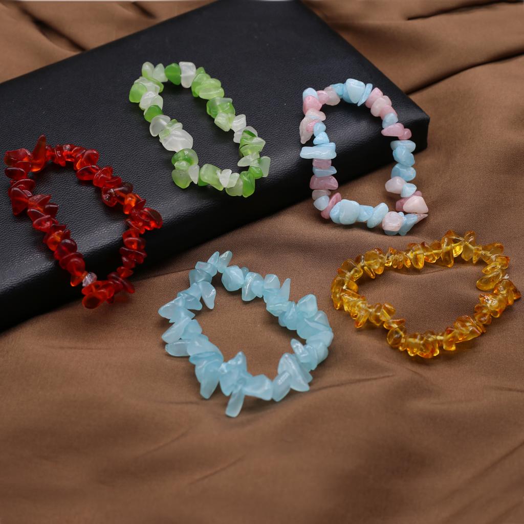 Новый стиль, женский браслет из натурального камня, аквамарин/зеленые агаты, гравийный браслет для женщин, цепочка для подарков на день рождения, 18 см