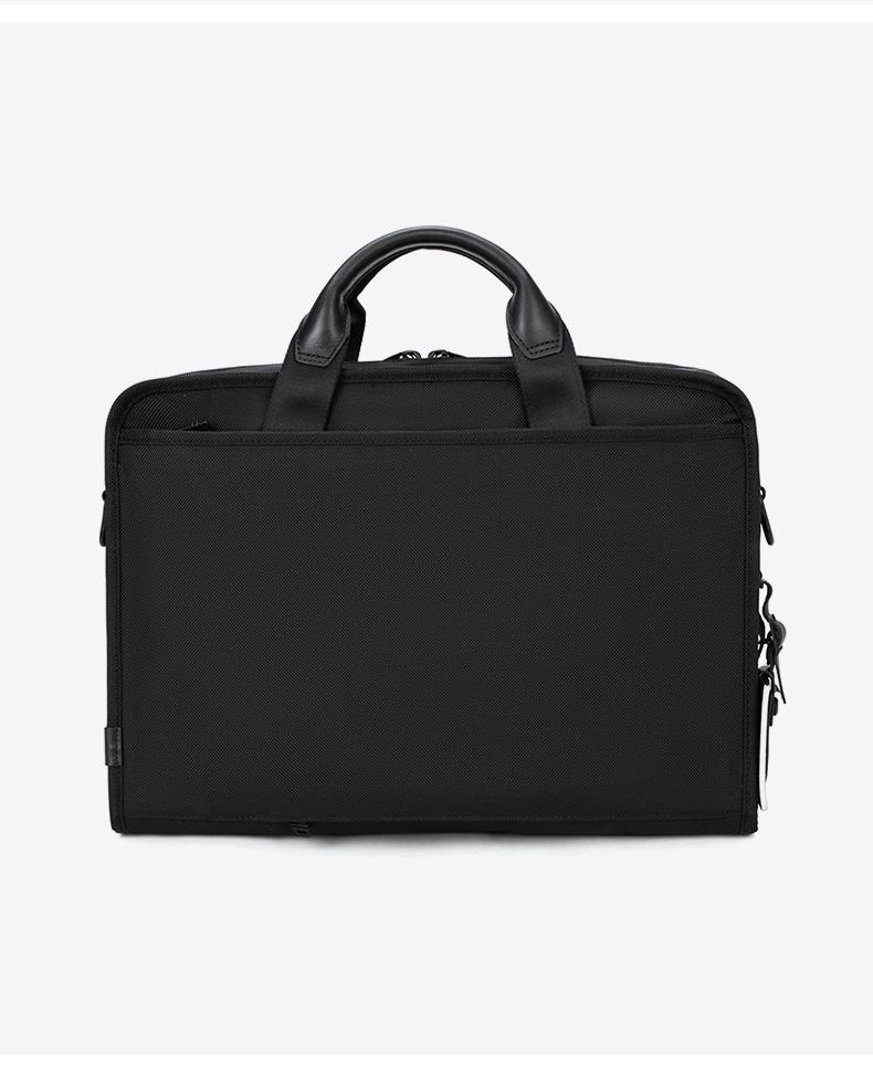 Черно-белый мужской деловой портфель на одно плечо — повседневный, модный и трендовый 