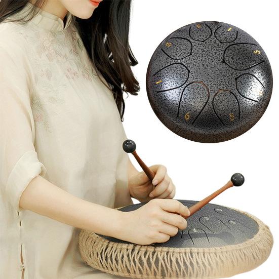 Стальной барабан для языка, перезвон дождя, ручные барабаны, звуковые лечебные инструменты, барабан для чакр, барабан для музыкального образования, медитации, йоги, дзен