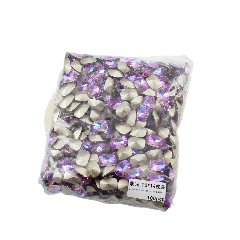 10 * 14 мм заостренное дно большая подушечка маникюр алмаз стекло закругленный угол ногти аксессуары для маникюра своими руками ювелирные изделия хрустальный маникюр алмаз