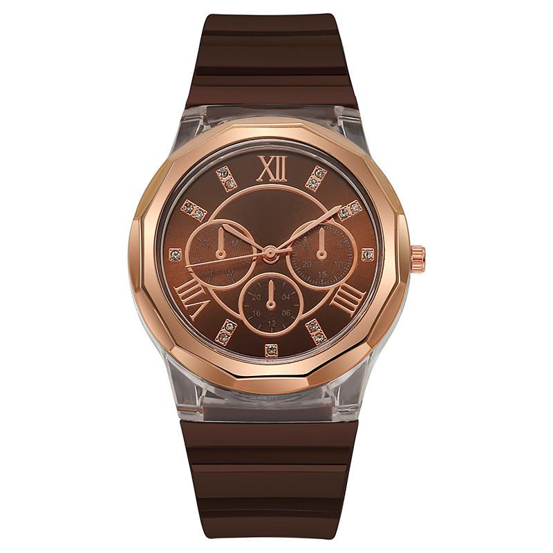 Student Style Silicone Watch For Women Ladies Casual Quartz With Sapphire Glass Dial