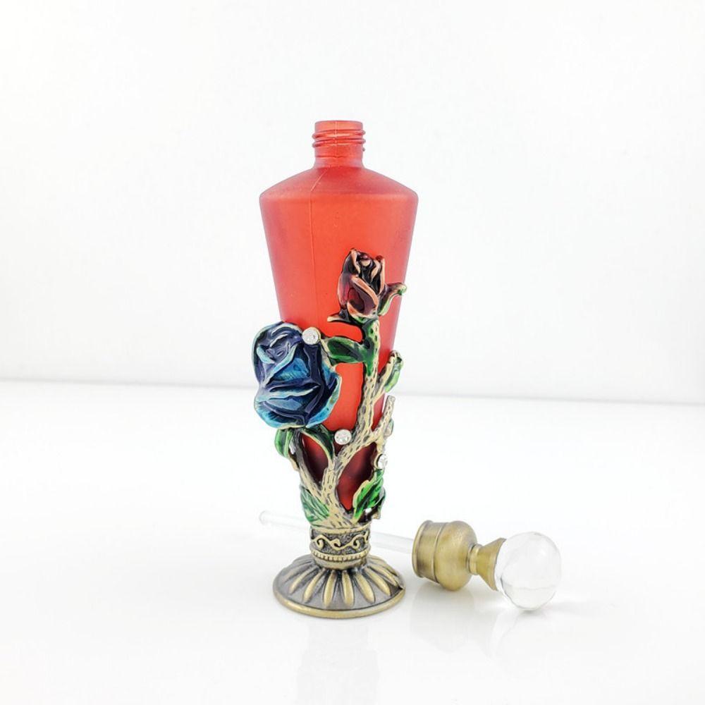 Vintage Empty Perfume Bottle Pipe Empty Glass Jar Dubai Style Essence Oil Container Home Decor