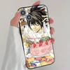 Anime D-Death Note Phone Case Cool Black Silicone Soft For IPhone 16 15 14 13 12 11 X XR Plus Pro Max Plus