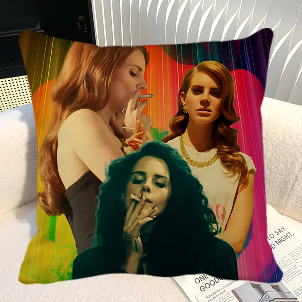 Скандинавская Винтажная Эстетика Чехол на Подушку Lana Del Rey Квадратная Подушка Спальня Диван Отдых Комфортная Подушка Автомобиль Домашний Декор
