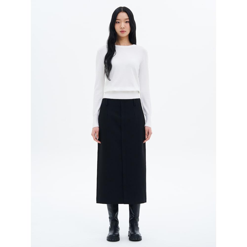 8SECONDS Basic Round Neck Pullover Ivory