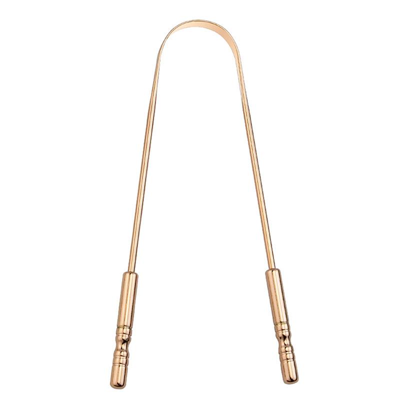 1 шт. Скребок для языка из нержавеющей стали U-образной формы Металлический для свежего дыхания Очищающий с покрытием Щетка для языка Инструменты для ухода за полостью рта