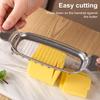 Butter Cutter Cheese Slicer Stainless Steel Quick Easy Cutting Grid for Portion Control Eggs Fruit Slicer Kitchen Tool for Precise Slicing