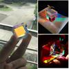 Unique No Deformation Wear-resistant Sun Catcher Prism Science Experiment Cube Light Household