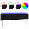 VidaXL LED Headboard Bedroom Furniture Double Bed Accessory Head of Bed Frame Interior Black 3123530