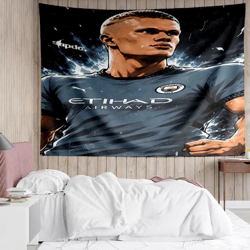 Haaland Tapestry for Bedroom Aesthetic Classroom Tapestries Wall Hanging for Living Room Dorm Office,Ideal Creative Gift