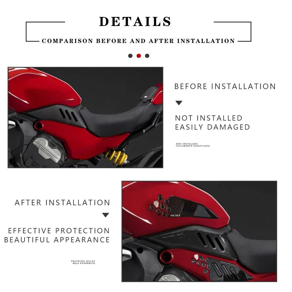 Аксессуары для Diavel V4, комплект 3D-наклеек, мотоциклетная накладка на бак, защитные наклейки для Ducati Diavel V4, модернизированная часть