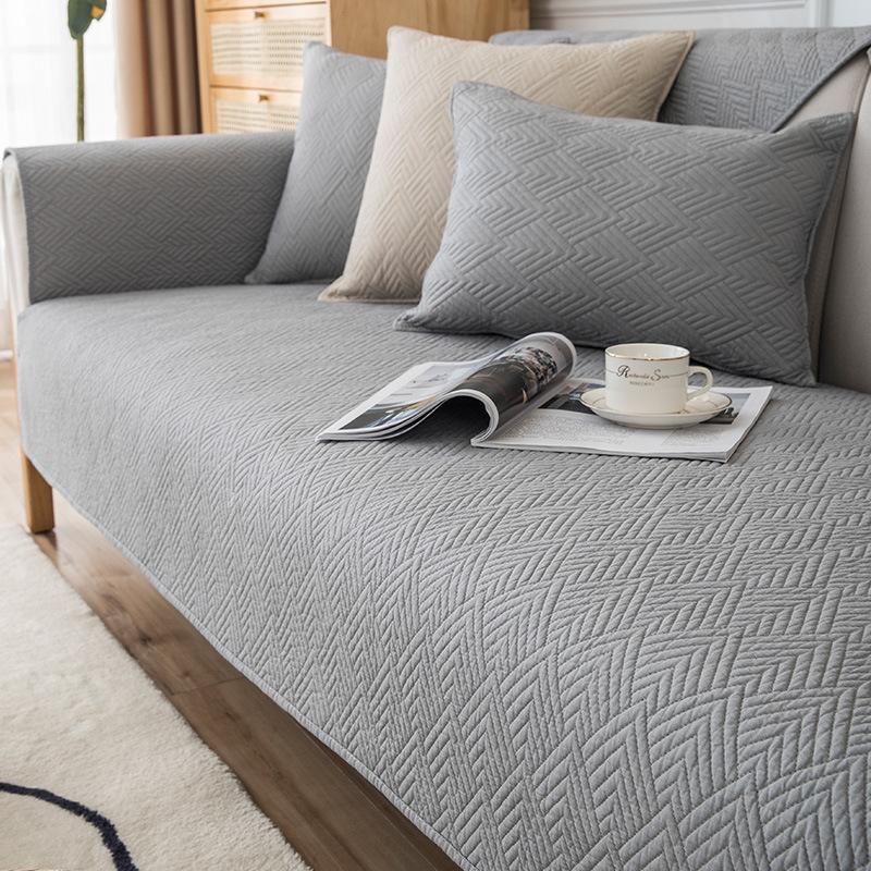 Всесезонная универсальная противоскользящая подушка для дивана Nordic Simple Seat Cushion Современный однотонный летний кожаный чехол для дивана