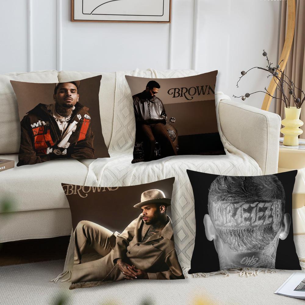 Chris BBrown Brown cushion cover For Pillow Printing Sofa Decoration Home Car Room Coffee Shop Office Nordic Simplicity