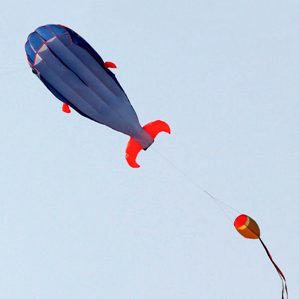 Eye-catching Blue Dolphin Kite Easy To Fly Perfect For Open Areas And Seaside