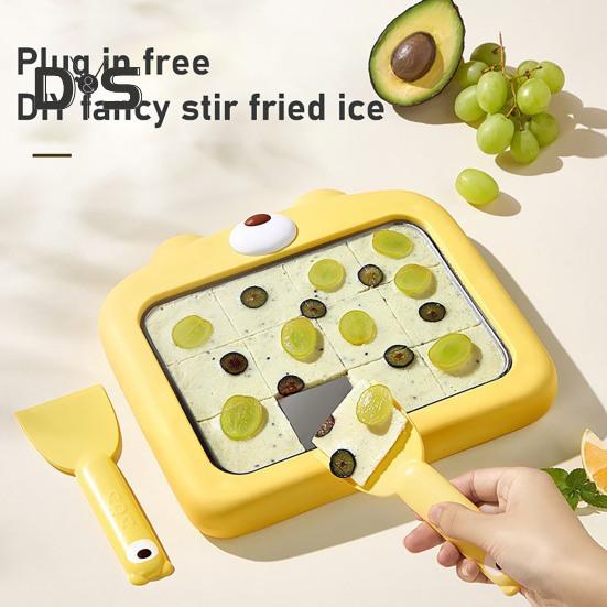 Ручная машина для приготовления мороженого, неэлектрическая машина для приготовления йогурта и щербета со скребком, портативный инструмент для приготовления десертов для детей и семейного отдыха, экологически чистый