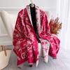 Luxury Ethic Cashmere Jacquard Pashmina Shawl Lady Wrap Warm Winter Scarves Design Print Female Foulard Poncho Stoles Scarf