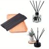 Black Aroma Rods No Fire Aromatherapy Stable Volatilization Used for Meditation Yoga Home Essential Oil Diffusion Fiber Rods 22.0*0.3cm
