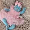 NPK 19inch Peaches Avatar Full Body Vinyl Reborn Baby Doll Handmade Realistic 3D Skin Waterproof Bath Collectible Toy
