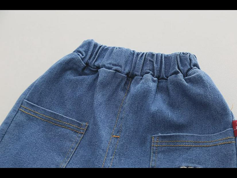 Повседневный корейский костюм-двойка для мальчиков с медведем на осень/весну