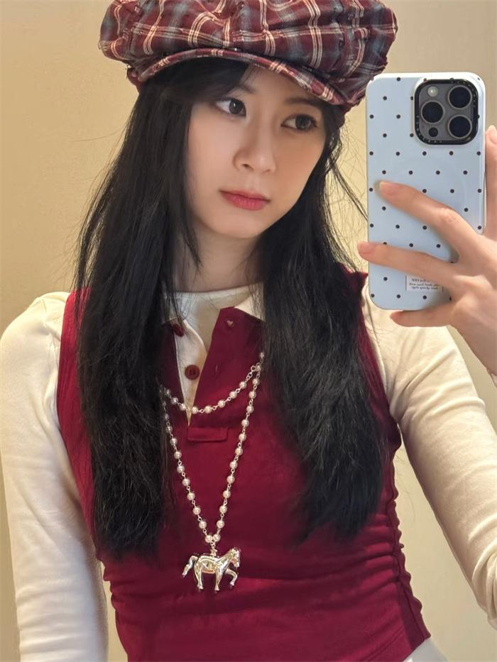 Жемчужное ожерелье-пони со знаком зодиака - Роскошная, универсальная многослойная цепочка для свитера для женщин