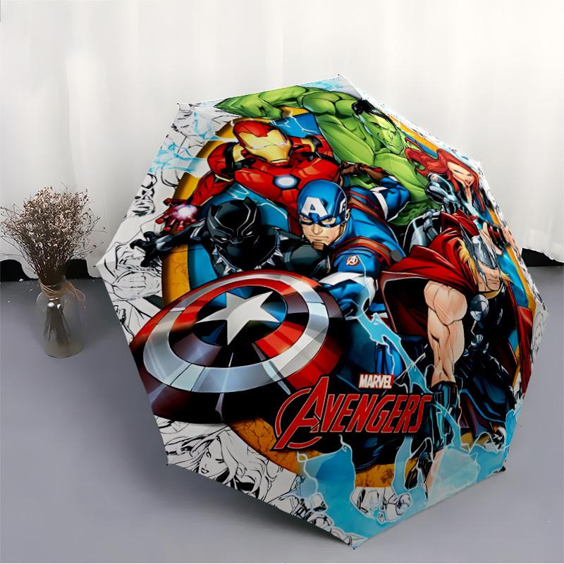 1pc Marvel Avengers Automatic Open/Close Umbrella - 8-Rib Stability - All-Season Everyday & Formal Use yy251022016