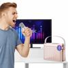 Караоке-колонка с двумя микрофонами Bluetooth 5.3 Беспроводная микрофонная колонка Семейная вечеринка