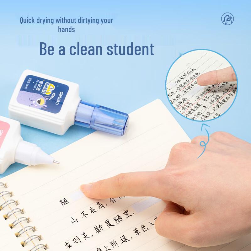 Deli 18ml Correction Fluid Pen with Stainless Steel Tip