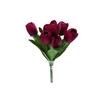 1 Bunch Simulation Flower Wide Application Delicate Reusable Attractive Vivid Artificial Tulip for Decoration