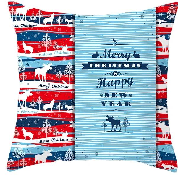 Рождественское украшение Наволочка для дивана Гостиной Наволочка для подушки % Полиэстер Многоразовая Наволочка Прямая доставка