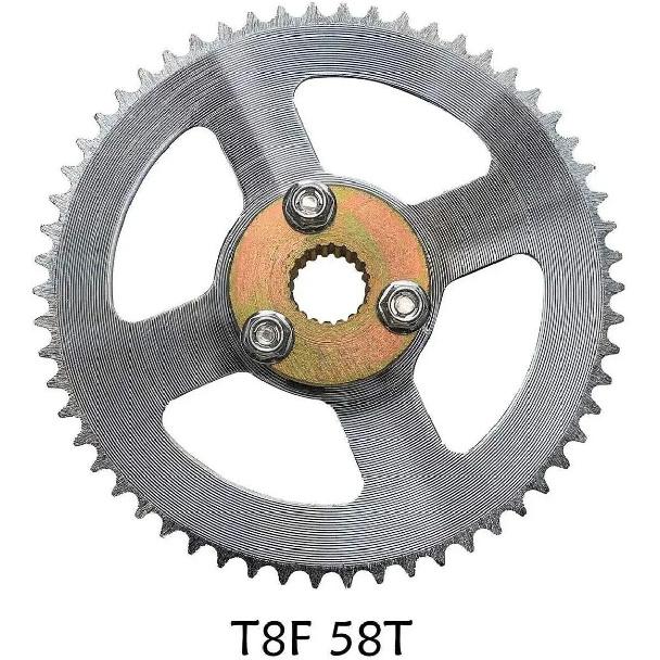 Upgraded 740mm Go Kart Live Rear Axle Complete Kit with Brake Assembly and T8F Chain Sprocket for DIY or Quad Trike Golf Carts