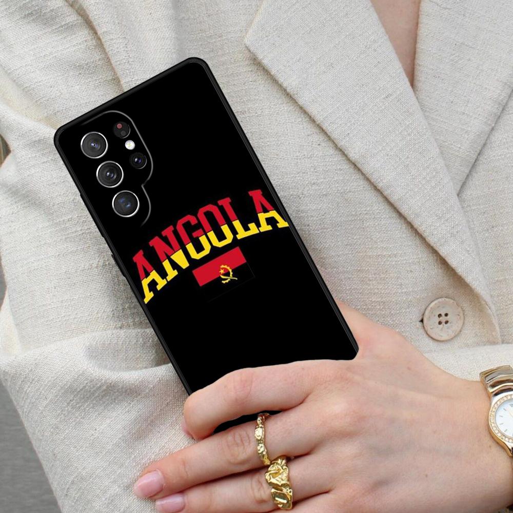 Angola flag SOFT Cell Phone Case for Samsung Galaxy S26 Ultra S25 S24 S23 S22 S21 S20 Note10 Cover