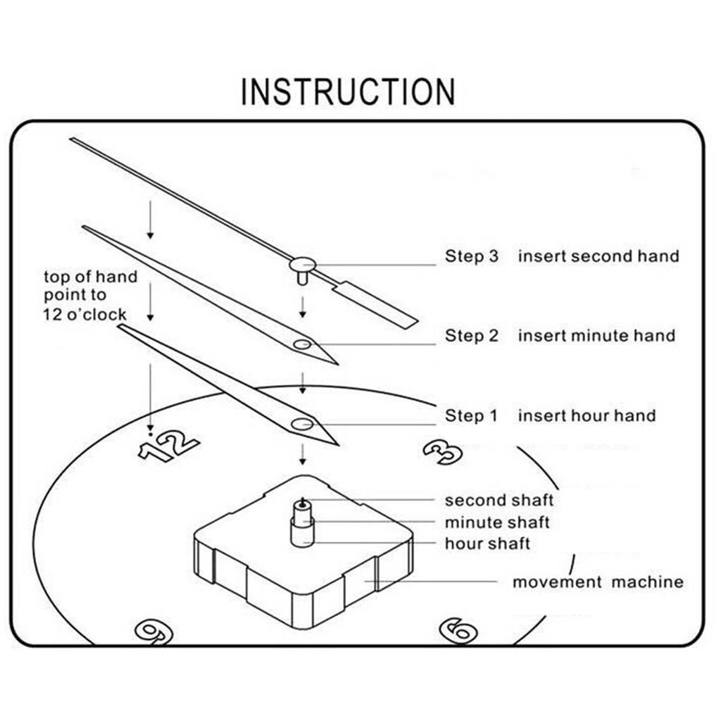 DIY кварцевые маятниковые часы механизм движения наборы с длиной вала стрелок 20 мм/23 мм для ремонта часов запасные части