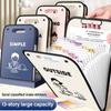 13 Pockets Test Paper Storage Folder With English Letter Pattern File Organizer Portfolio
