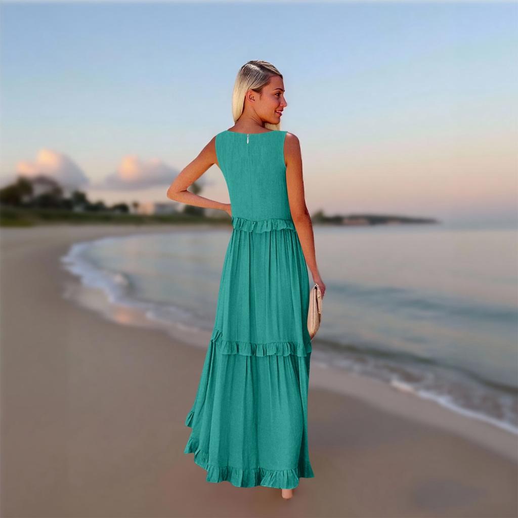 Women's Summer Long Dress Big Swing Beach Dress