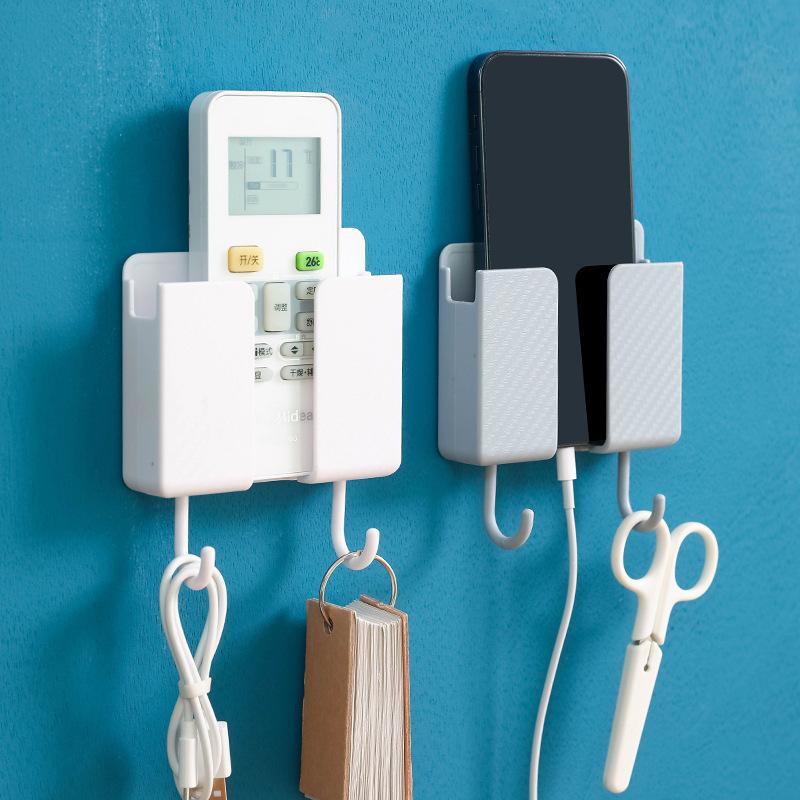 4/1 шт настенный ящик для хранения многофункциональный органайзер без перфорации пульт дистанционного управления телевизором DIY держатель для зарядки мобильного телефона